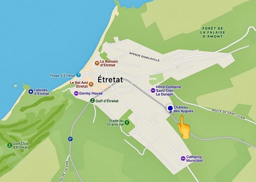 Plan d’Etretat - Les Aygues